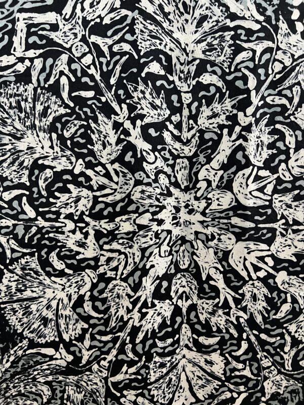 Simfoni Geomteri Satin Silk Batik - Image 4