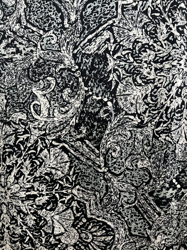 Simfoni Geomteri Satin Silk Batik - Image 3