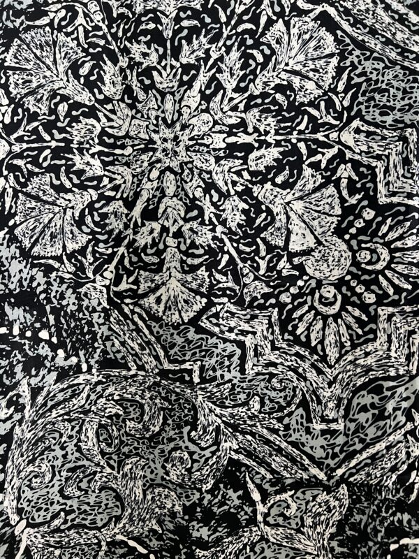 Simfoni Geomteri Satin Silk Batik - Image 2