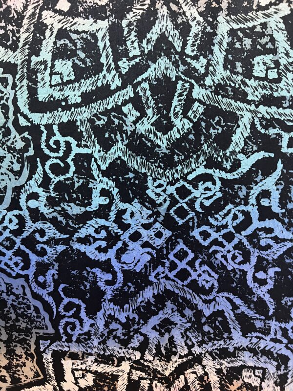 Simfoni Geomteri Satin Silk Batik - Image 3