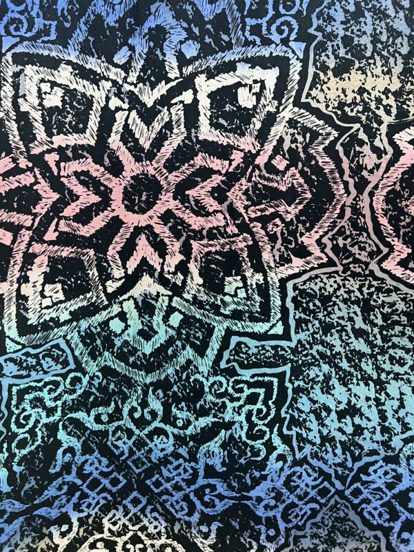 Simfoni Geomteri Satin Silk Batik - Image 5
