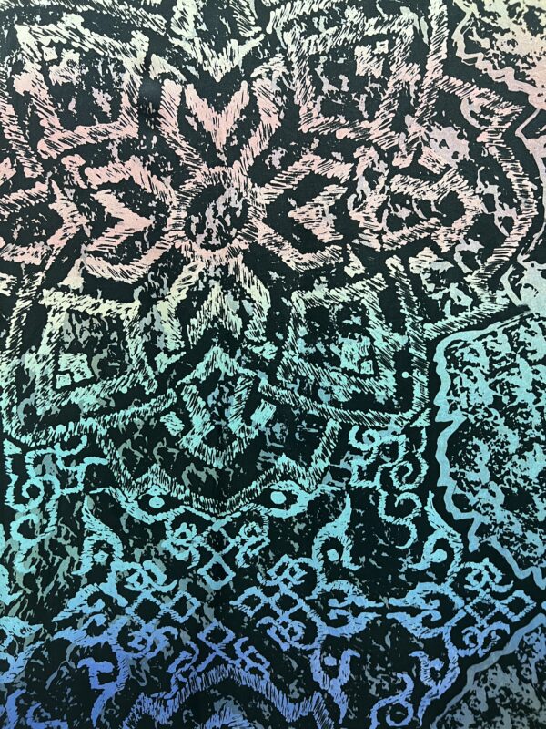 Simfoni Geomteri Satin Silk Batik - Image 2