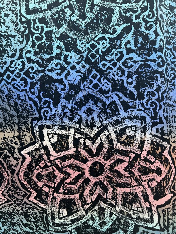Simfoni Geomteri Satin Silk Batik - Image 4