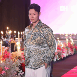 Warisan Long Sleeve Men's Batik Green