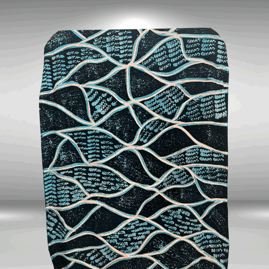 Nexus Cotton Batik Black & Baby Blue