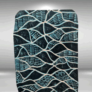Nexus Cotton Batik Black & Baby Blue