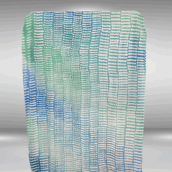 Betta Fish Scale Cotton Batik in Aqua