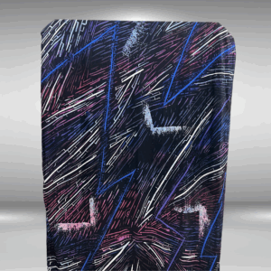 Electrifying Passion Satin Silk Batik in Black