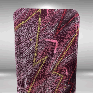 Electrifying Passion Satin Silk Batik