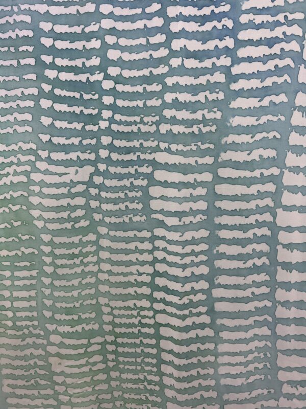 Betta Fish Scale Cotton Batik in Aqua - Image 2